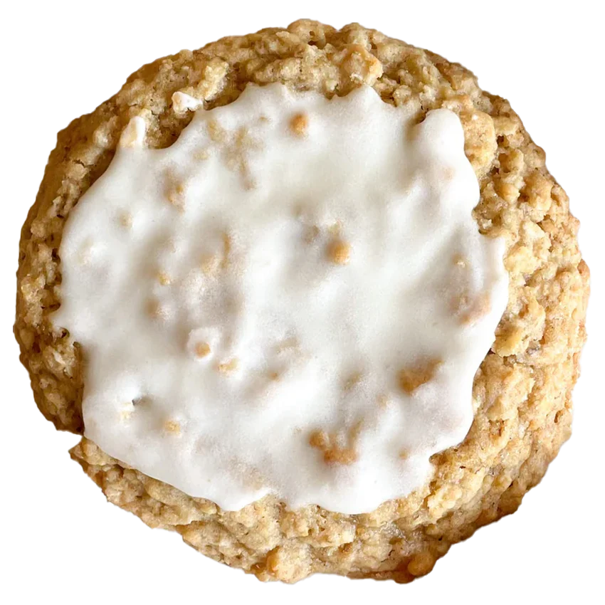 Frosted Oatmeal Hey Dough Cookie