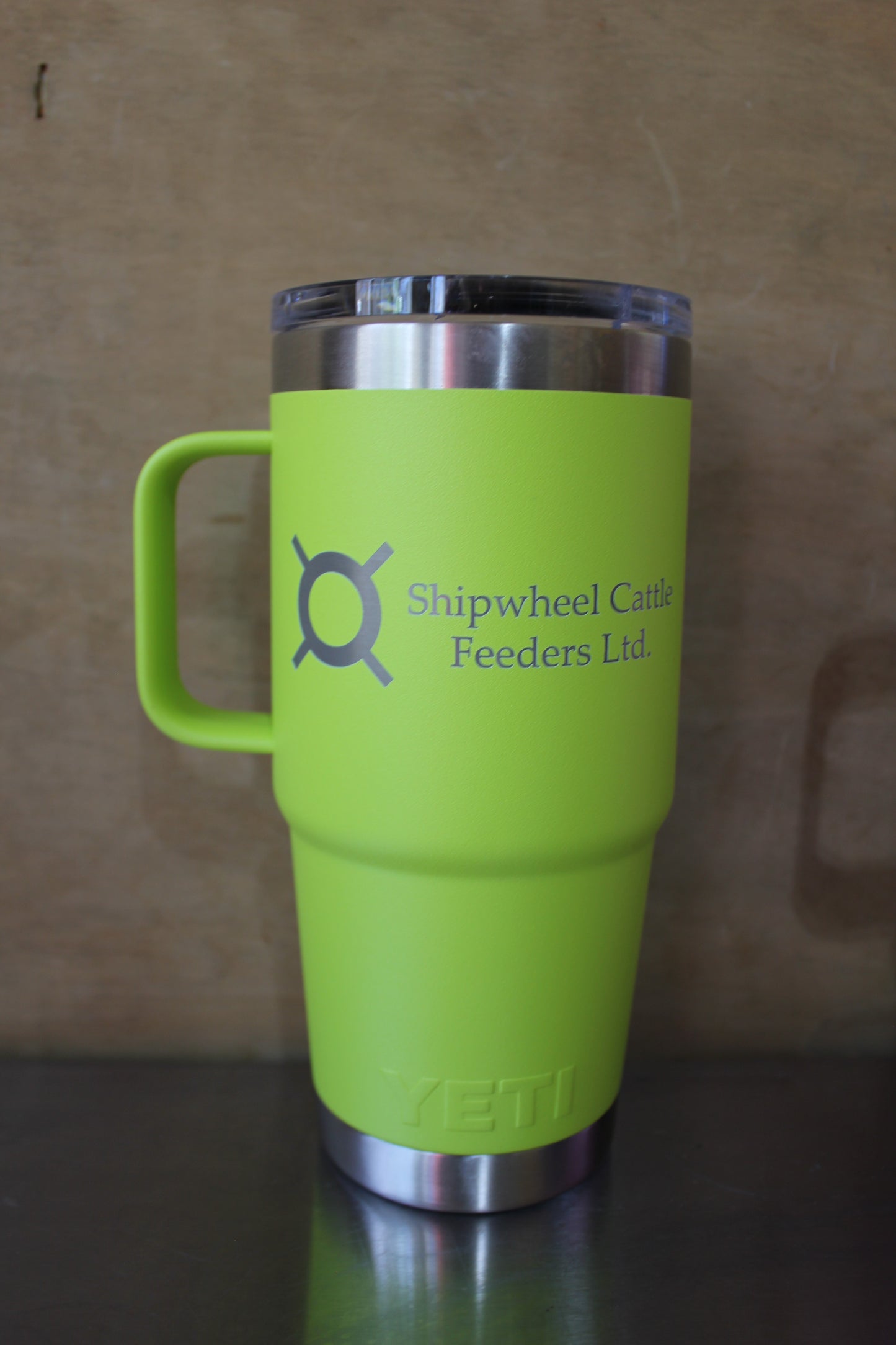 Shipwheel Yellow 591 ML Yeti Travel Mug