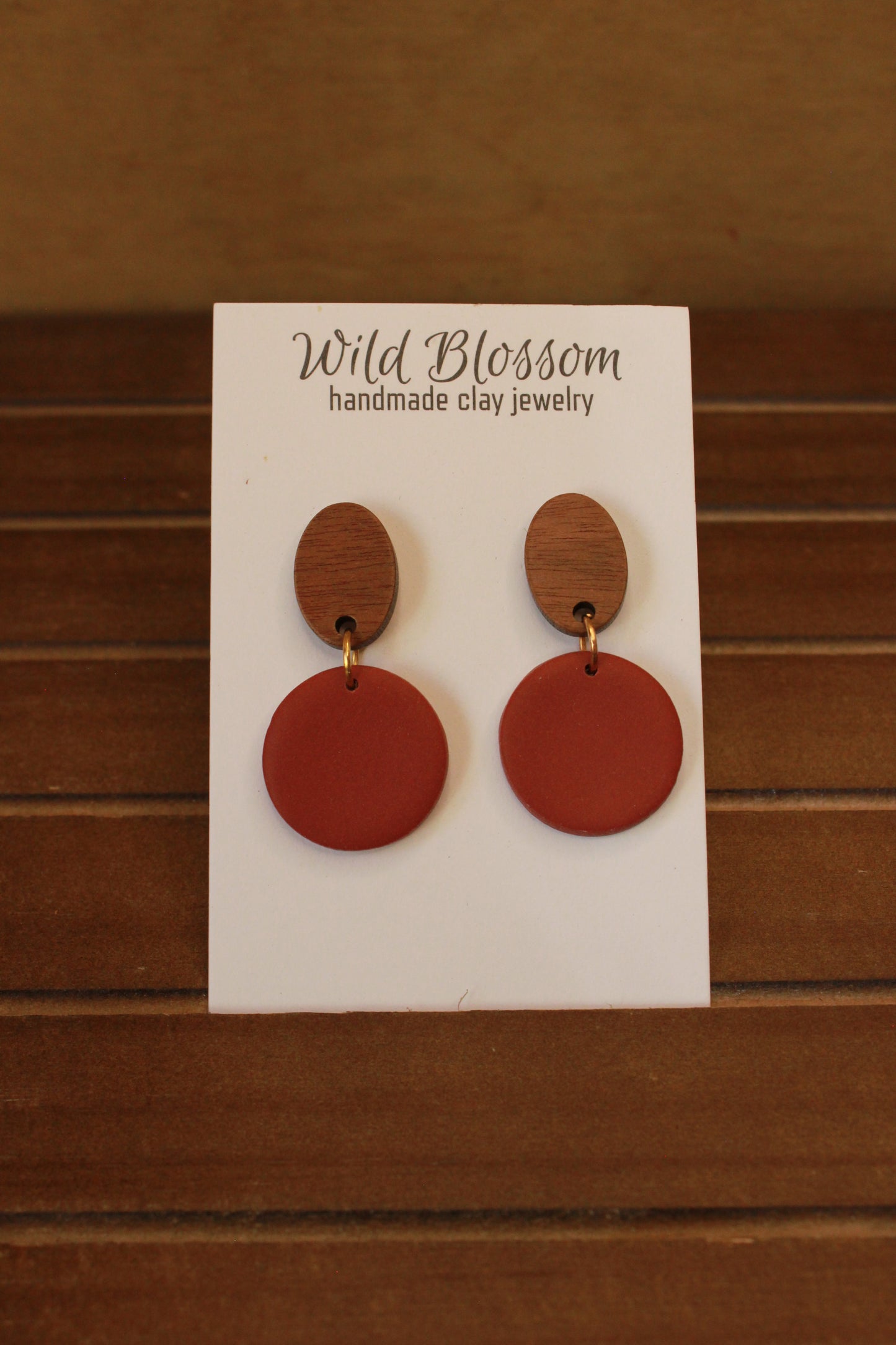 Maroon with Wood
