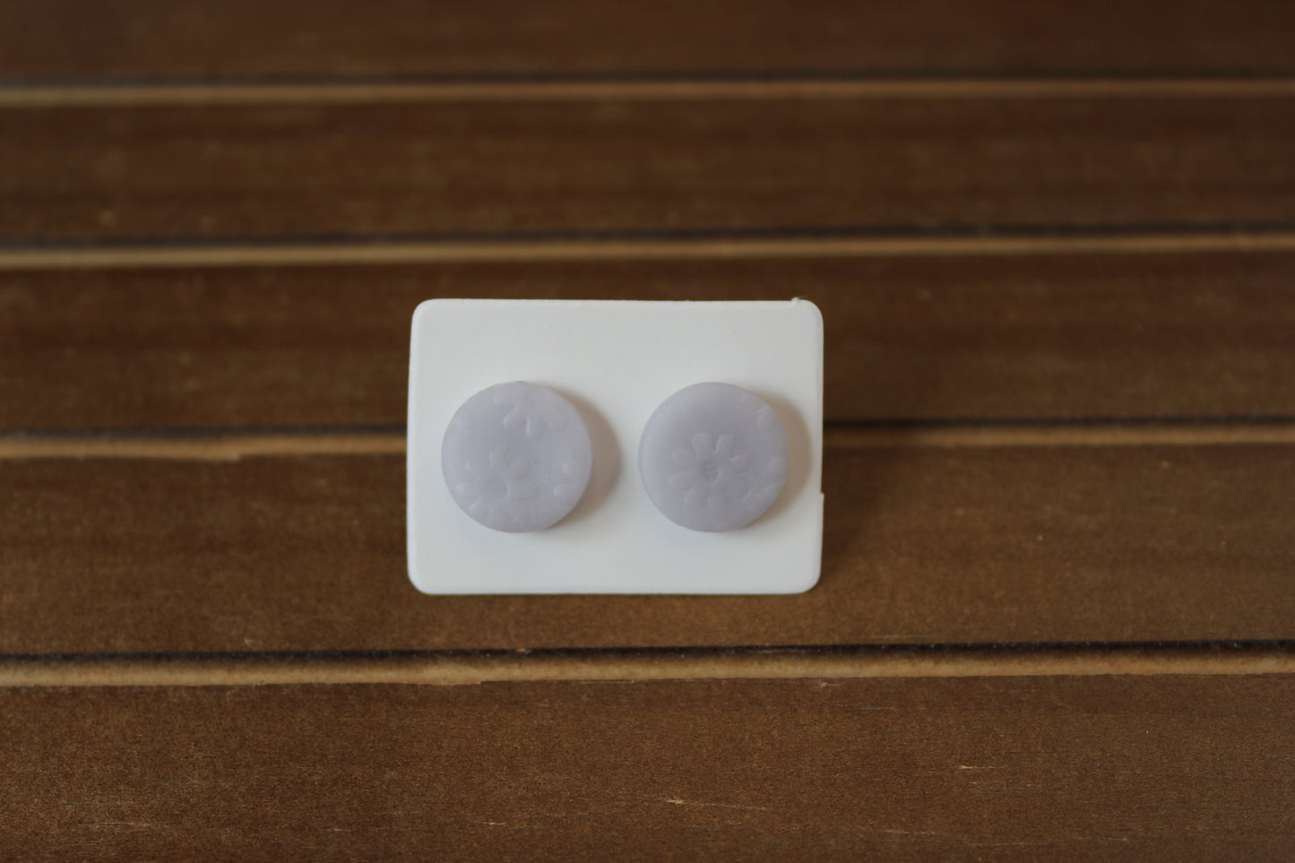 Blue Daisy Clay Stud Earrings