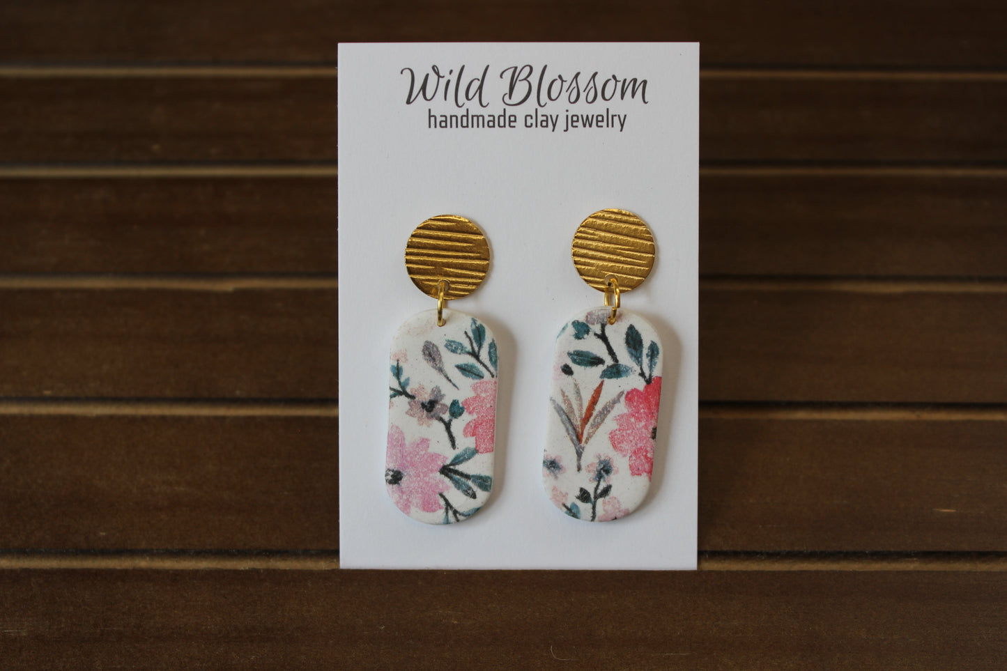 Wildflower Oval Earrings