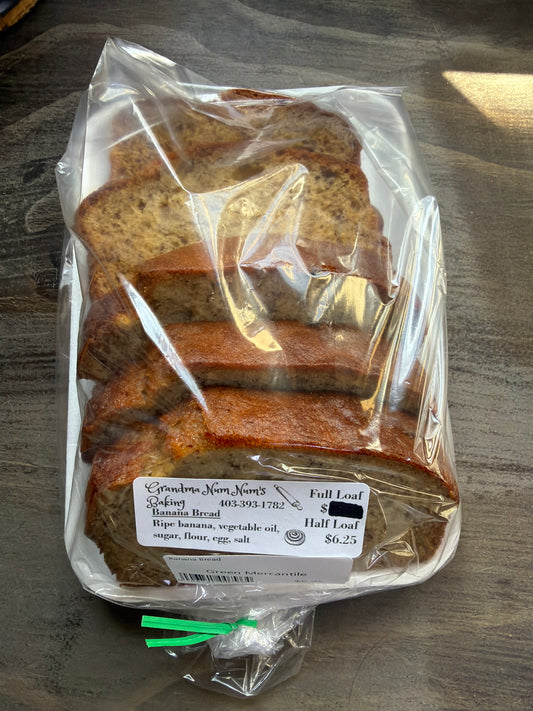 1/2 loaf Banana Bread