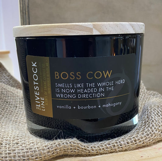 Boss Cow Candle