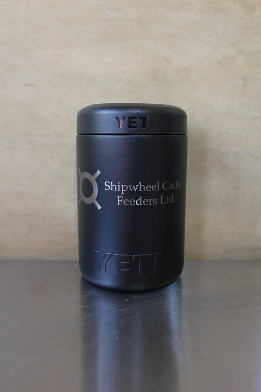 Black Shipwheel 355 ML Yeti Colster Can Insulator