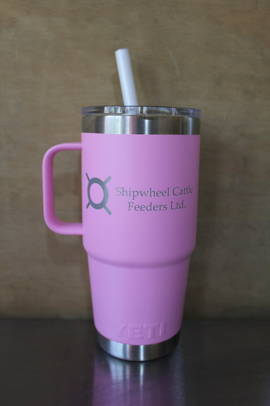 Shipwheel Pink 739 ML Yeti Straw Mug