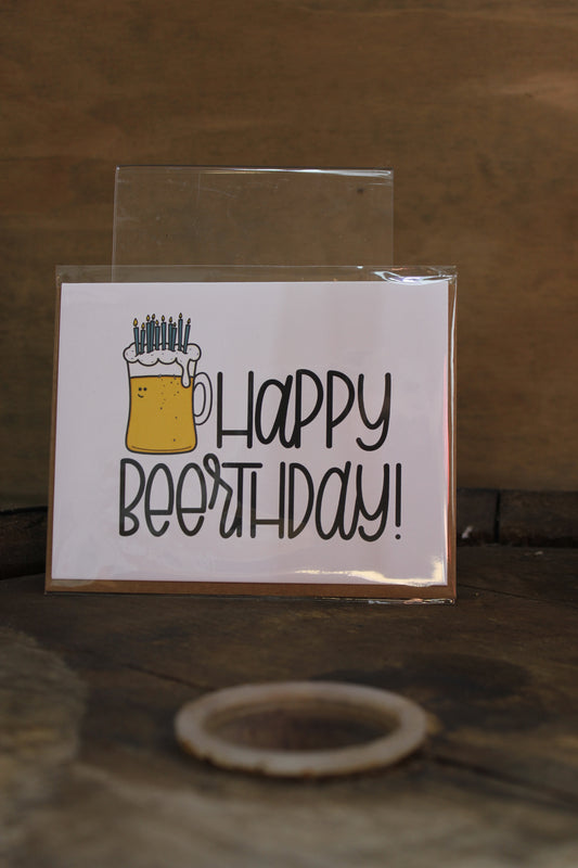 Happy Beerthday Birthday Card