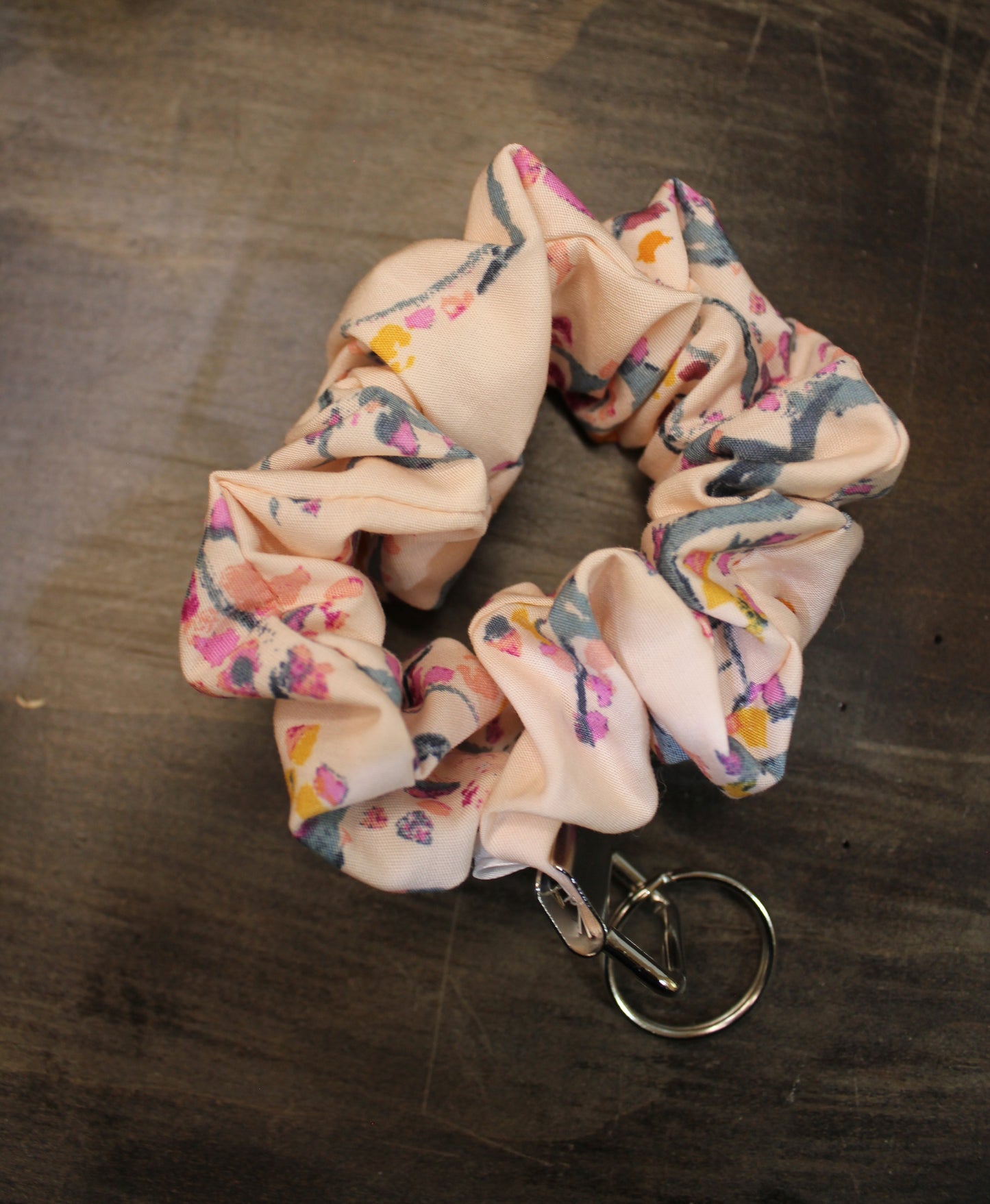 Light Pink Scrunchie Keychain