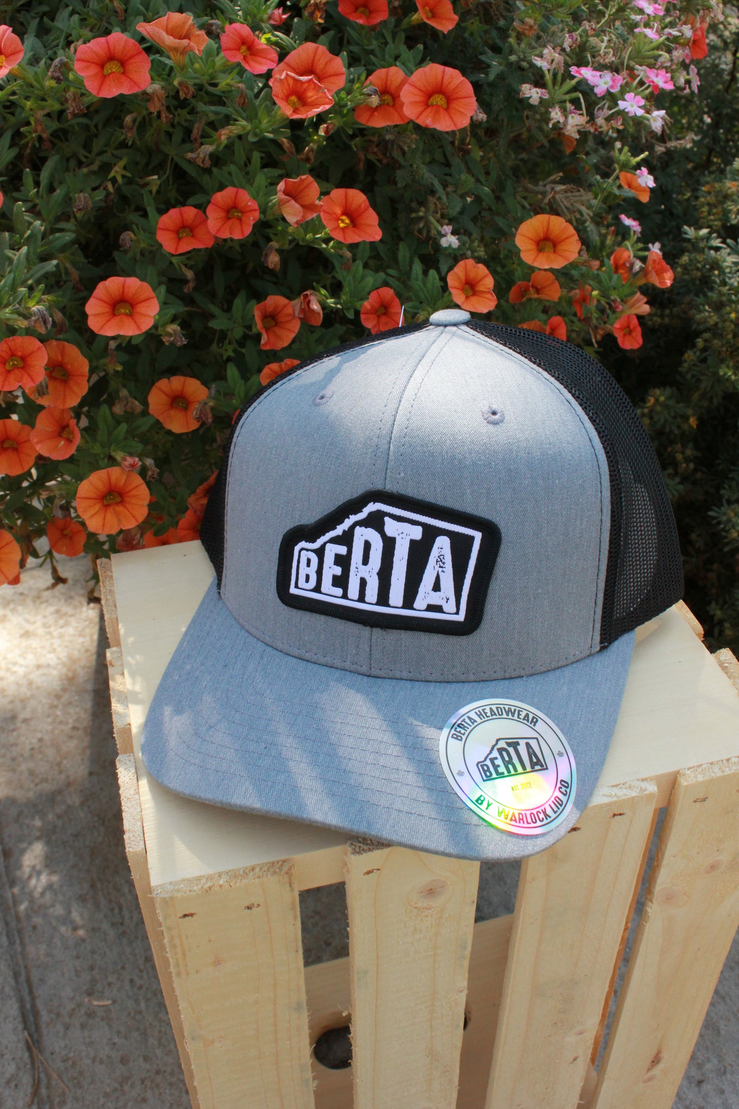 Grey Berta Snapback Trucker Hat