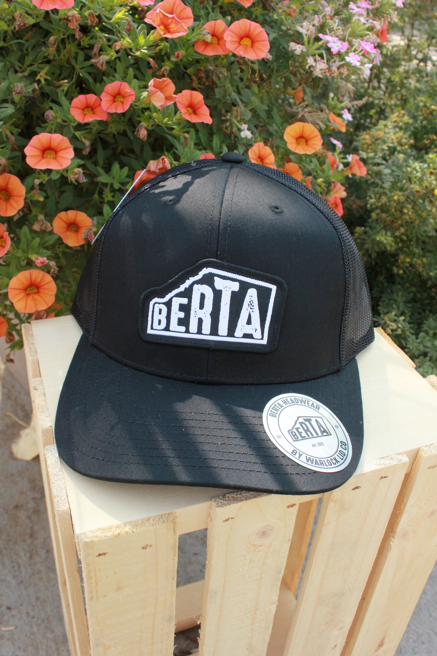 Black Berta Snapback Trucker Hat