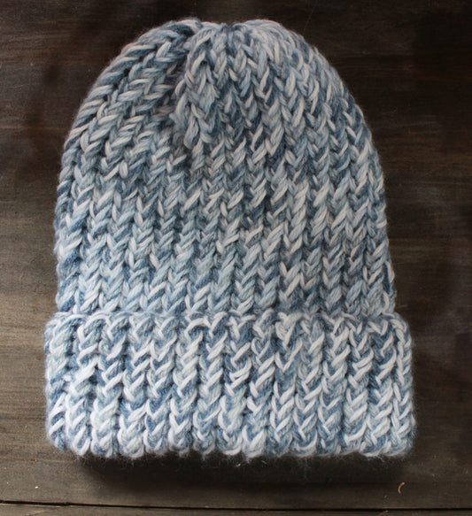 Dark & Light Blue Youth Toque