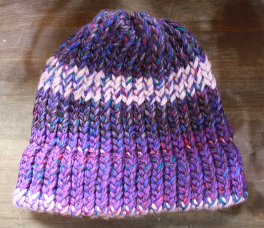 Purple with Lilac Youth Toque