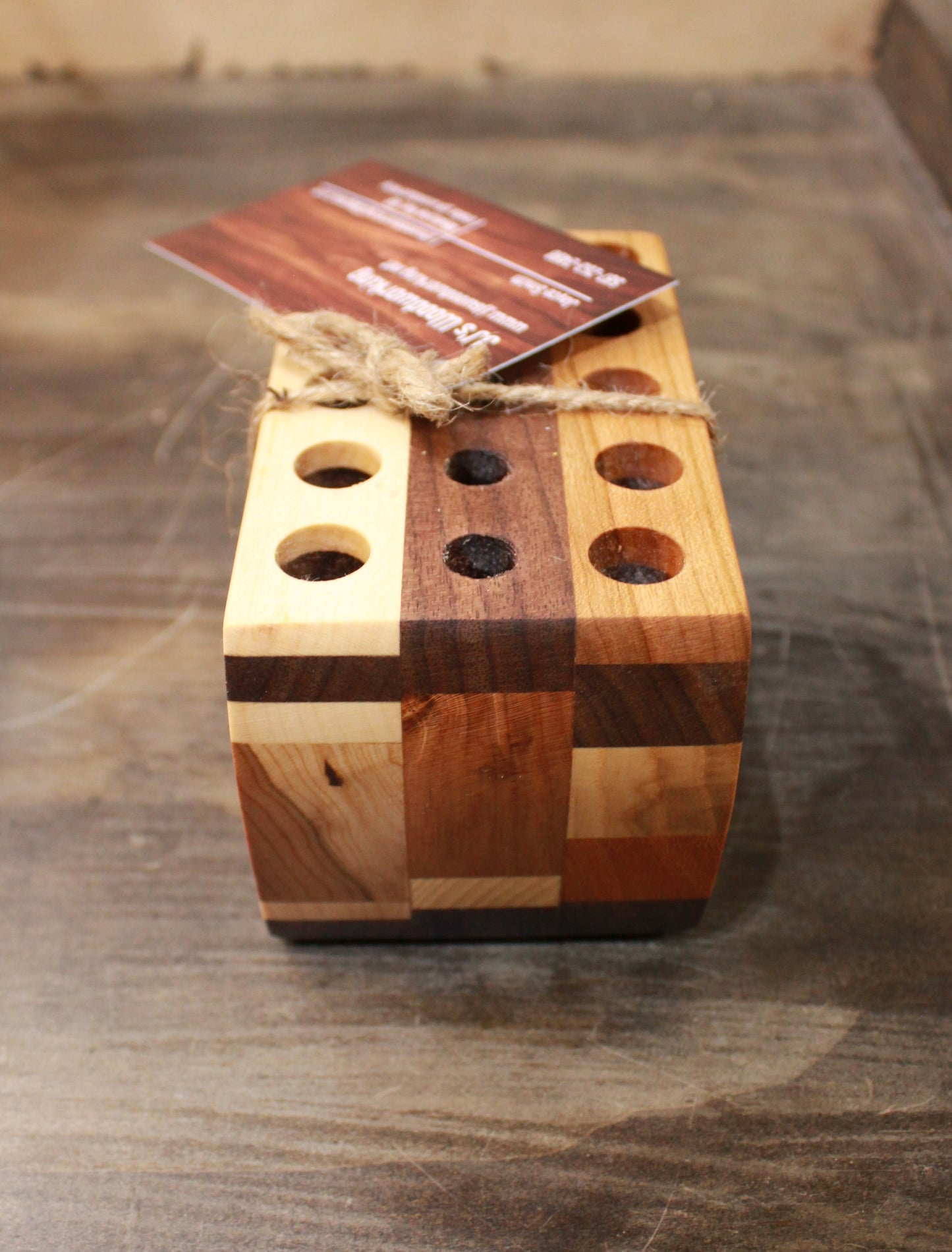 Wooden Pen Holder