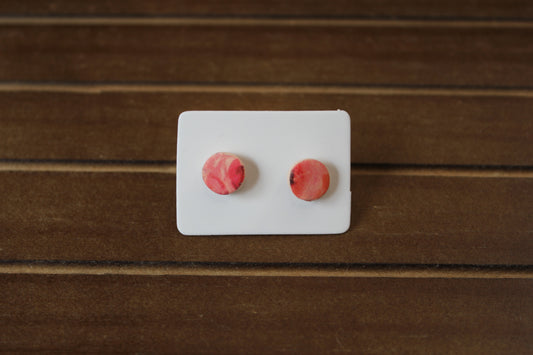 Water Color Clay Stud Earrings