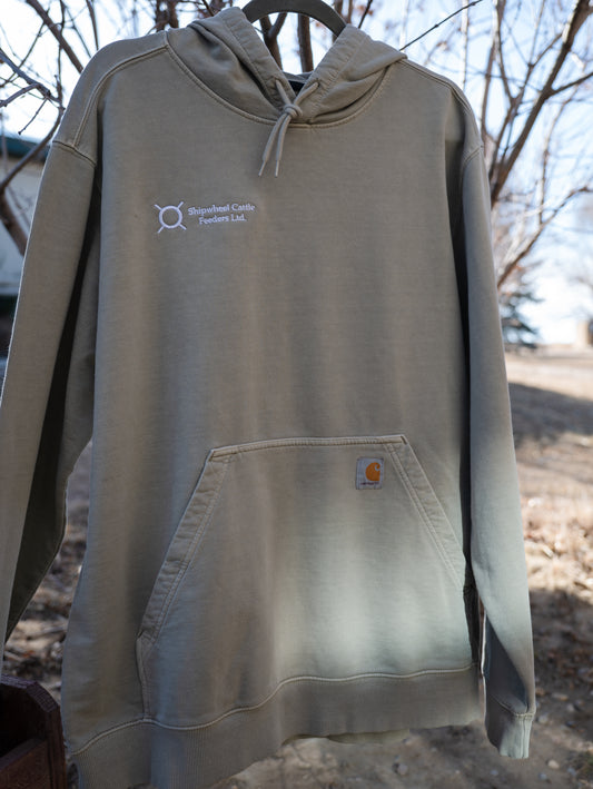 Brown Shipwheel Hoodie ~ Large