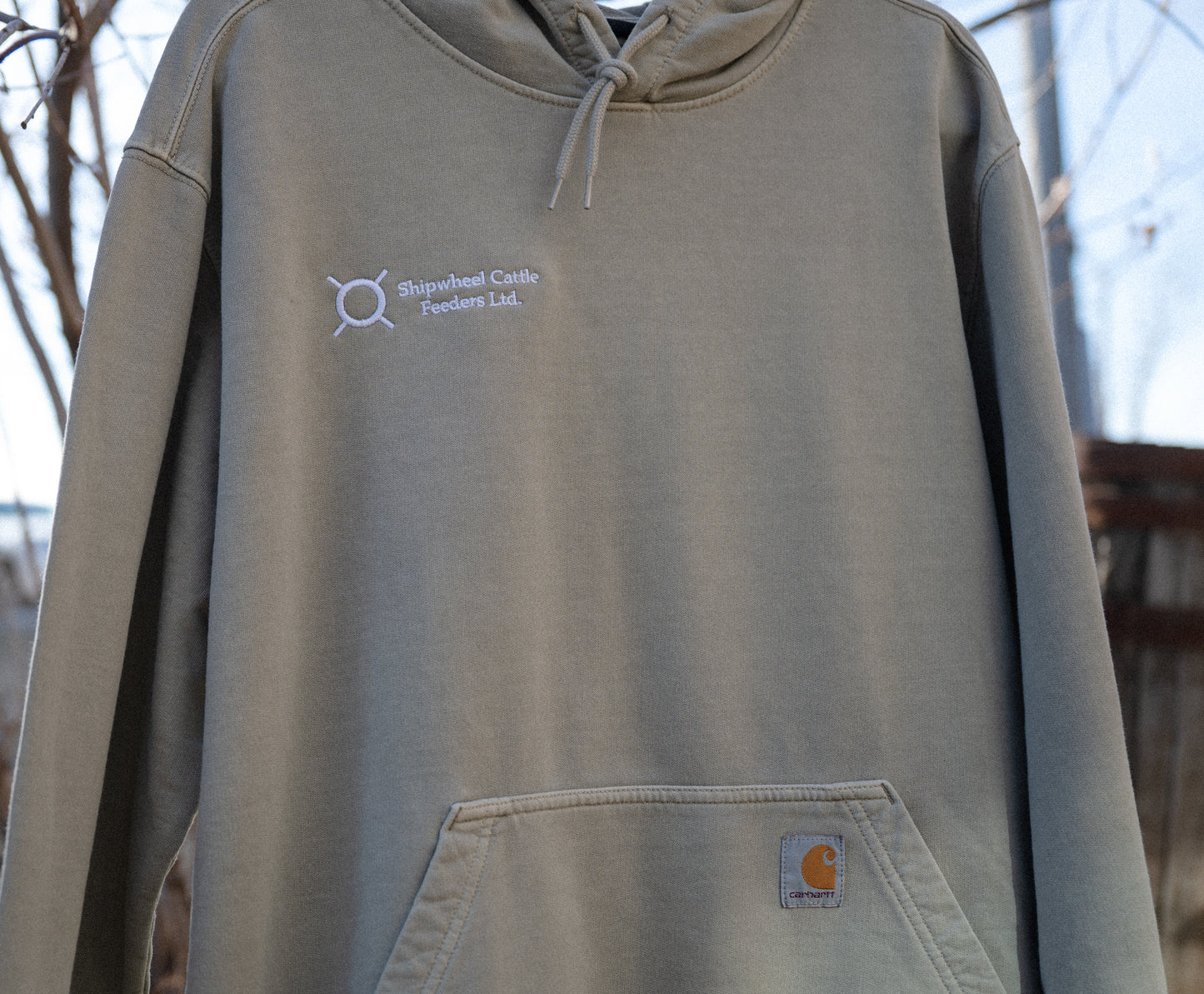 Brown Shipwheel Hoodie ~ Large